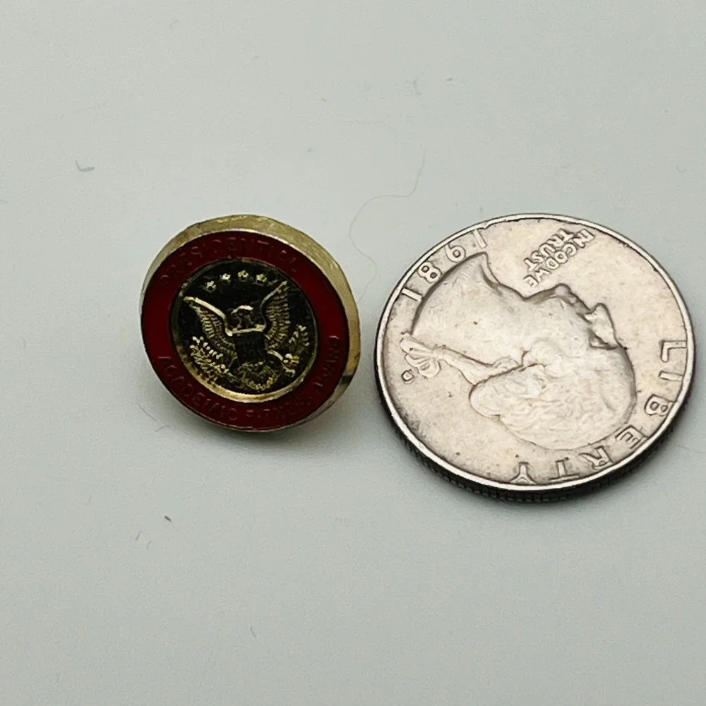 Vintage Pin US Presidential Academic Fitness Award Red Enamel Lapel Tie Tack